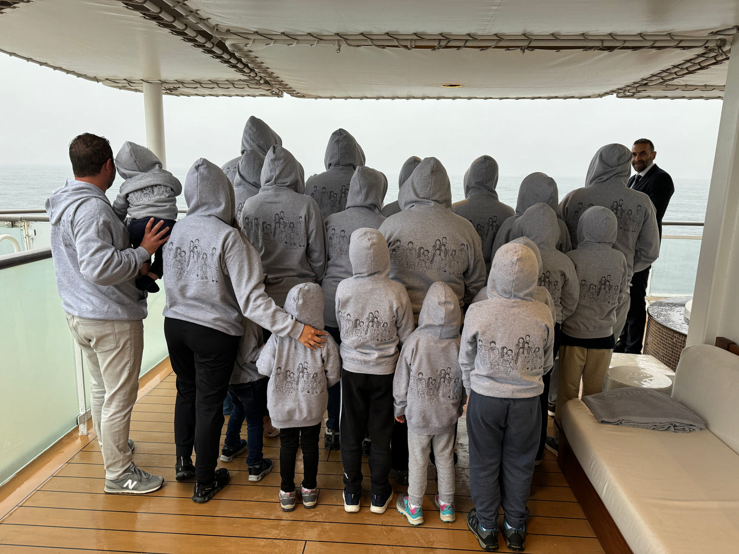 Custom Line Embroidered Sweatshirt – Personalize with 6 to 12 Figures