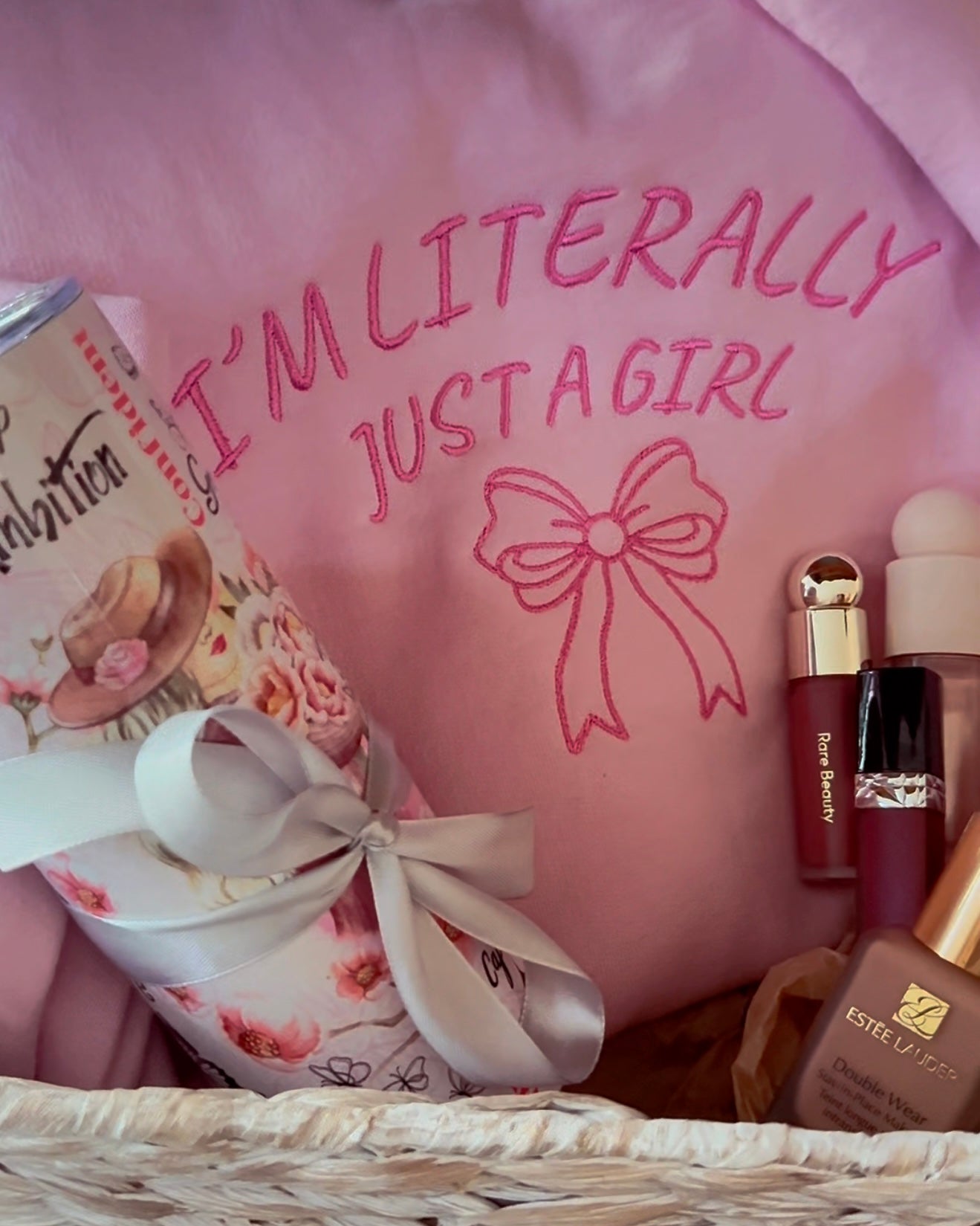 “I’m Literally Just a Girl” Embroidered Sweatshirt
