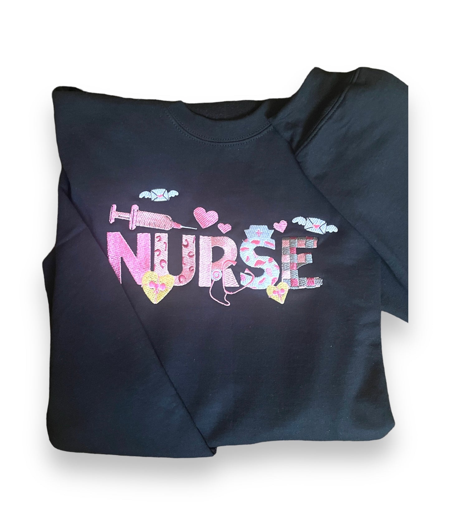 Nurse Life” Embroidered Sweatshirt – Cozy and Stylish Tribute to Nurses